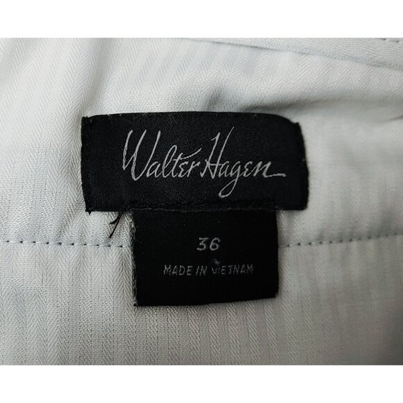 Walter Hagen Mens Plaid Golf Shorts Blue Lightweight Polyester Size 36 - Picture 3 of 3